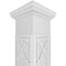 Ekena Millwork Craftsman Classic Square Non-Tapered Bungalow Fretwork Column w/ Tuscan Capital & Tuscan Base CC0810ENBNGTUTU - alternate 2